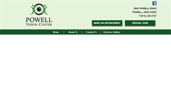 Desktop Screenshot of powellvisioncenter.com