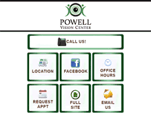 Tablet Screenshot of powellvisioncenter.com